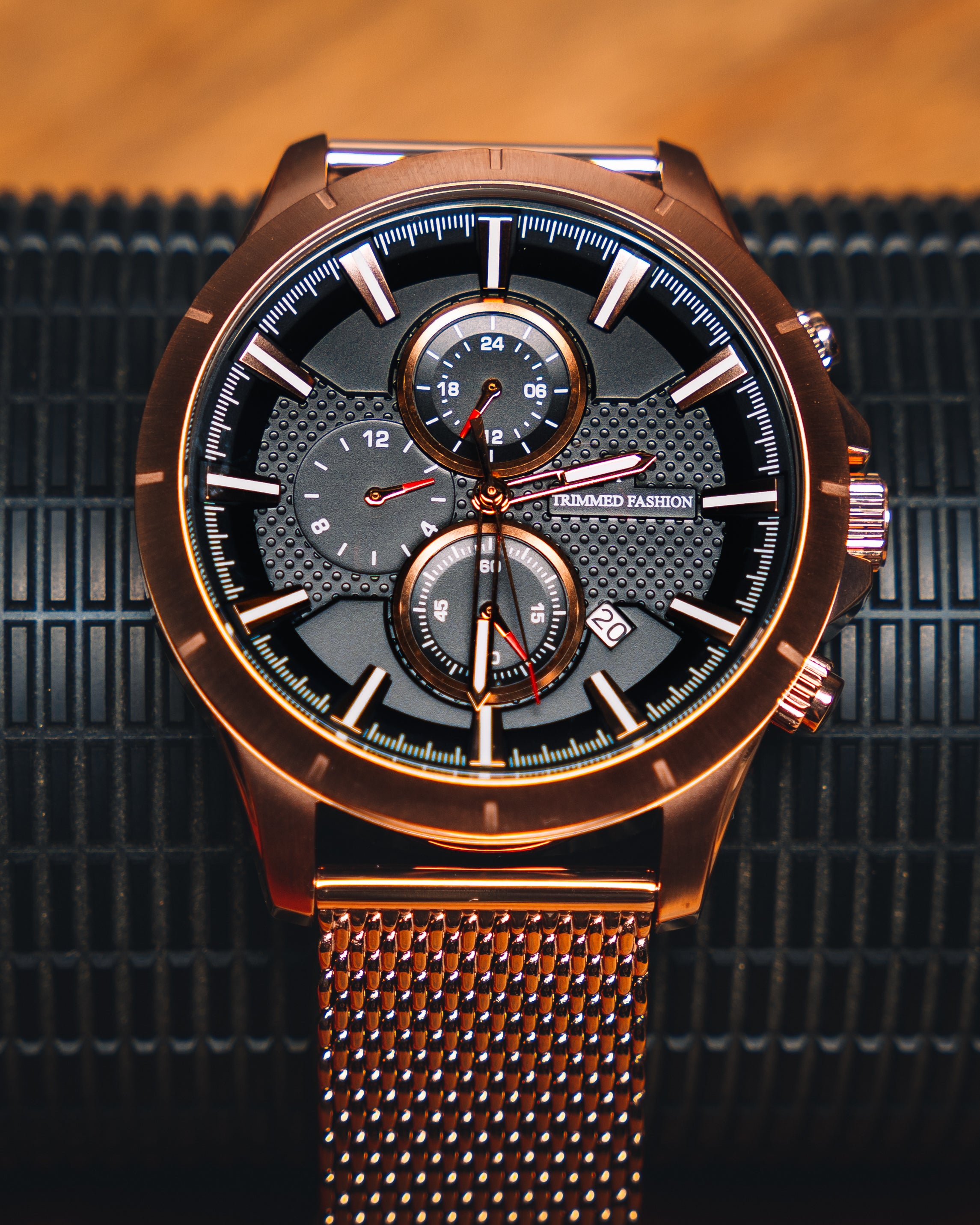 Alpha Cubic Watch Collection Alpha Series- Gold/Black